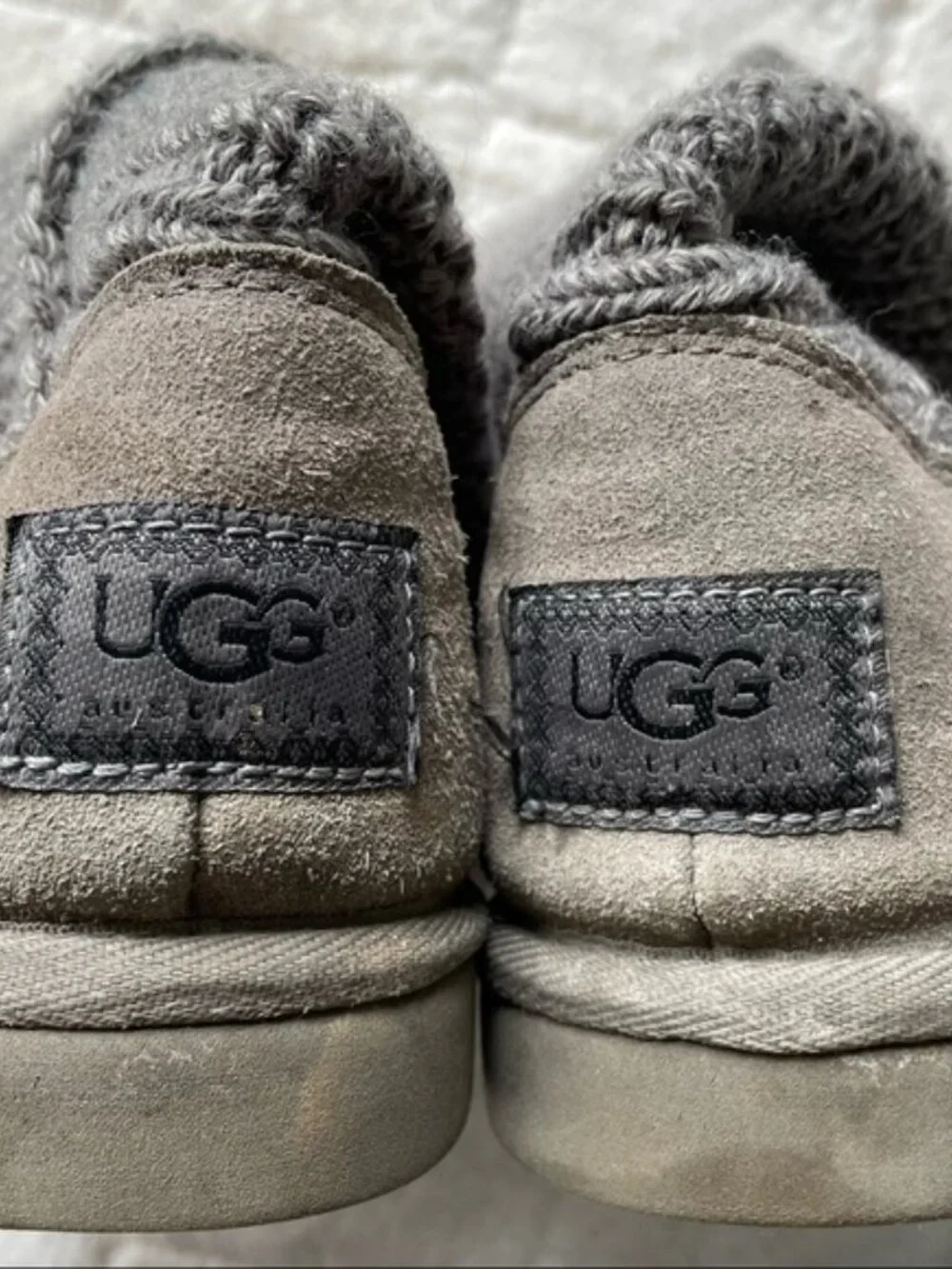 UGG Australia | Cardi Knit Boots in Gray | Size 7